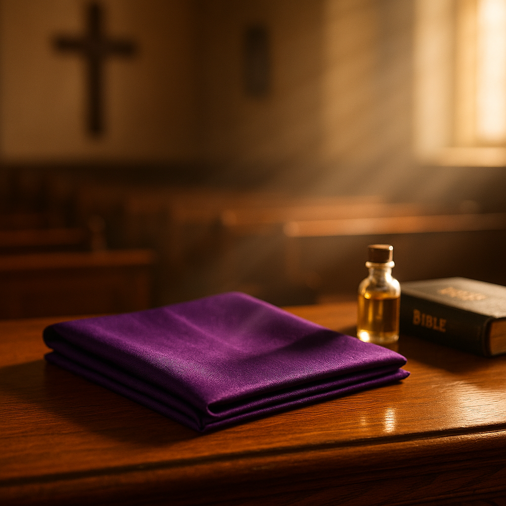 Miracle Purple Prayer Cloth – Hand-Prayed Over by Pastor Michael